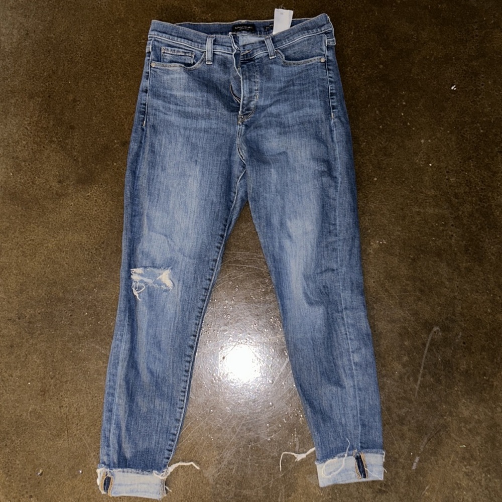 Banana republic ripped skinny jeans